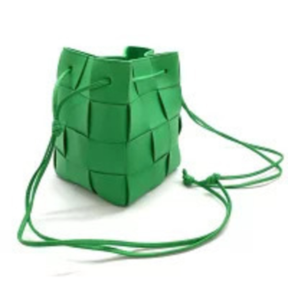 Bottega Veneta Bag Shoulder Crossbody Pouch Cassette Lambskin Green Clutch Green
